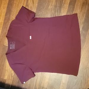 Figs Catarina Burgundy Scrub Top